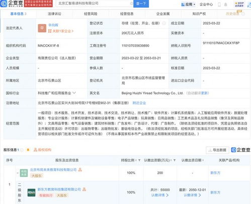 新東方在北京成立匯智易讀科技公司，聚焦軟件開發(fā)領(lǐng)域
